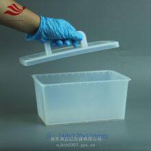 3l Pfa Acid Tank, High Temperature Resistant and Corrosion Proof, Square Cleaning Tank With Lid, Integrally Molded Acid - Base Tank, Leak - Free Immersion Tank thumbnail-1