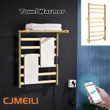 Bathroom Electric Heated Towel Rack, Towel Warmer for Bathroom, Wall Mounted Stainless Steel,4 Colours thumbnail-1