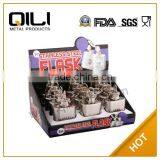 FDA 1oz Stainless Steel Whisky Flask With Keychain Gift Set