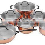 Copper Painting Cookware Set