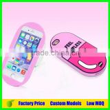 Capsule custom handphone silicone mobile 3d phone case for Iphone 6 6plus 6splus cell phone back cover case