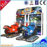 Hot sale 47 inch LCD motorcycle racing game machine/ simulator moto bike game for sale