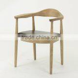 Kennedy President ASH Arm Antique Chair/ Hans J Wegner Round Chair With Beautiful Wood Grain(CH-333) thumbnail-1
