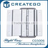Road case hardware hinge with lid stay