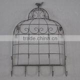 Gray& Antique Iron Metal Wall Bird Cage Hook