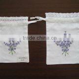 Rich Experience Drawstring Embroidered Lavender Sachet Bag thumbnail-1