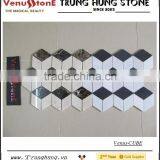 Black and White Cube 3D Marble Mosaic for Modern Decoration thumbnail-3