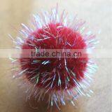 Party Decoration Acessories Iridescent Sparkle Pompoms