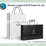 Custom Logo Folded Shopping Paper Bag/brown Paper Bag