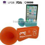Silicone Cell Phone Loudspeaker,silicone Mobile Phone Stand With Speaker,phone Speaker