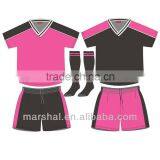 Pink Soccer Jersey for Children Customized Soccer Uniforms Boy/girls/kids Football Jersey Manufacture thumbnail-1