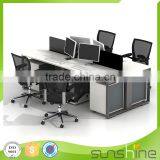 Guangzhou Sunshine WP38 Open Space Cheap Chinese Office Furniture Wood Based Panel Workstation For 4 People Wholesale thumbnail-6