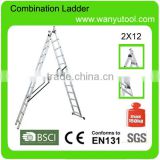 aluminum ladder with 12 steps SGS/EN131