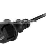 Europe Power Cords 2 Pin Plugs IP44 Water Proof Power Cord H05RR-F 2X1.5