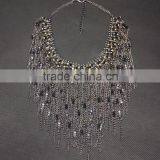 Water Drop Tassel Collar Necklace For Women Crystal Bead Brand Necklace Fashion Jewelry thumbnail-4