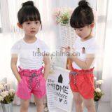 New Three Colors Summer Kids Clothes Children Shirts and Short Pants Sets thumbnail-3