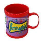 Country Style Embossed Pretty Flower and Lovely Bee 2D Soft Pvc Mug thumbnail-2