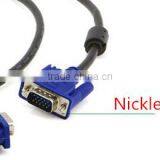 Ferrite Cores Nickel Plated VGA HD15 Male to Male Cable (6 Feet)