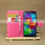 Wholesale Folio Stand Case for Samsung Galaxy S5 Mini PU Leather Flip Cover With Wallet thumbnail-6