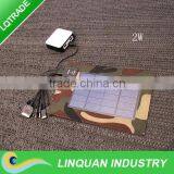 2014 New Launched/ 2 W High Efficiency Solar Portable/ Mobile Phone Charger/Intelligent Battery Charger thumbnail-1