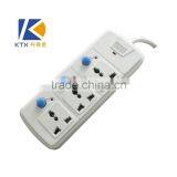 3 Way Retractable Individual Switch Power Strip Socket With CE thumbnail-1