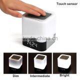 LED Night Lights Touch Alarm Mini Speaker thumbnail-2