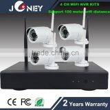 1 Mega Pixels 720P 100 Meters Wifi Distance Cctv 4 Channel WIFI NVR KIT