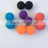 New double lacrosse massage ball silicone peanut ball