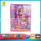 11.5 Inch Young Girl Sex Doll With Baby Girls Mini Skirt and Guitar Hot Doll thumbnail-1