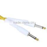 3M/10ft Yellow Cloth Braided Tweed Guitar Cable Cord thumbnail-2