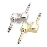 Z Type Audio Adaptors 6.35mm 1/4" Plug Connecting Jack Zinc Alloy Connector for Electric Effect Pedal thumbnail-2