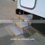 TUV CE Aluminum Electric Triple 3 Step Stepper Ladder Step Stool With LED Light for Van and Motorhomes thumbnail-2