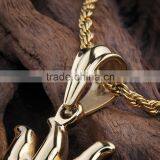 Simple Casting Design Fashion Unique Gold Sun Pendant thumbnail-3