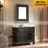 North America Country Style Solid Oak Furniture Bathroom Cabinet thumbnail-1