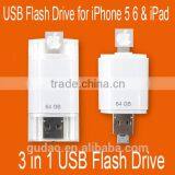 Custom USB 2.0 Micro USB OTG Flash Drive Disk 32G 64G for Android Smartphone and For IPhone 5 6 Ipad thumbnail-1