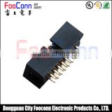 Top quality 2.54mm pitch dual row 2*8p 16 pin Straight IDC Box header connector with black color
