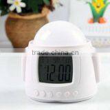 Novelty Promotional Item Gift Android Robots DIY Music Led Star Light Projecting Alarm Clock,digital Clocks thumbnail-4