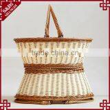 Food Grade PE Wicker Hand Basket Outdoor Picnic Basket Fruit Basket Wholesale thumbnail-5