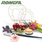 Decorating Flowers Double Ring Heart Shape Metal Wire Frames thumbnail-3