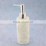 Elegant Design Embossed Liquid Bottle Bathroom Accessories Ceramic Soap Dispenser thumbnail-2