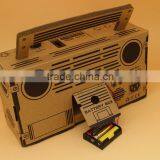 Creative DIY Foldable Loudspeaker Box Consist With Paper Materials, Funny Puzzle Loudspeaker, Classical Style LoudSpeaker Box thumbnail-2