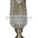 Metal Hurricane Glass Candle Holder thumbnail-1