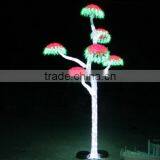 Home Garden Decorative 250cm Height Outdoor Artificial White Flashing LED Solar Lighted up Trees EDS06 1424 thumbnail-5