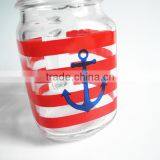 16oz Handle Decorative Glass Mason Juice Jar With Plastic Pig Screw Lid thumbnail-3