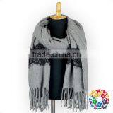 Hot Sale Scarf Shawl Oversize Plain Color Scarf Fall Winter Women Fashion Accessories Warm Scarf With Tassel thumbnail-6