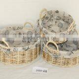 Flat-Bottom Hight is 14cm Storage Basket With Handle For Kitchen Room thumbnail-1