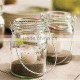 Mason Jar With Wire Handle