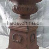 Garden Antique Fiberglass Urn Planter Wholesale thumbnail-3