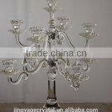 Jingyage Wedding Crystal Candelabra Classic Cylinder Hurricanes thumbnail-2