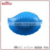 Idea Products Melamine Dessert Container, Creative Solid Color Leaf Shaped Fruit Plates thumbnail-2